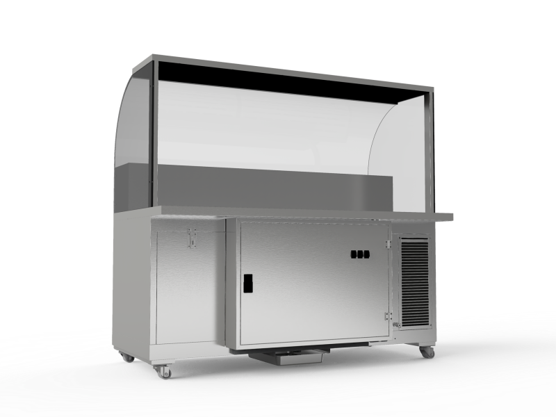 Pipeless cooking cart