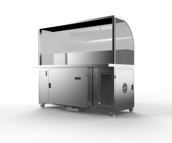 Pipeless cooking cart