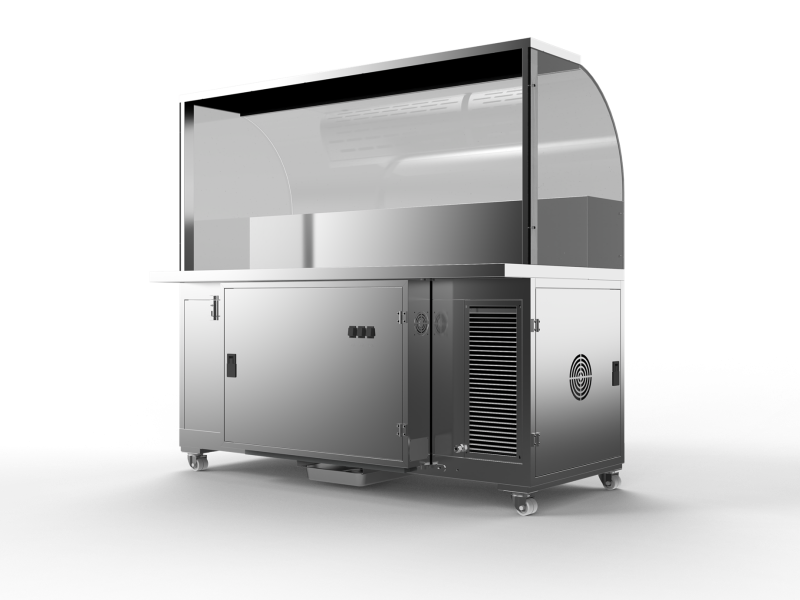 Pipeless cooking cart